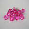Pure Silver Enamel Pink Flowers 4g (Pack of 4)